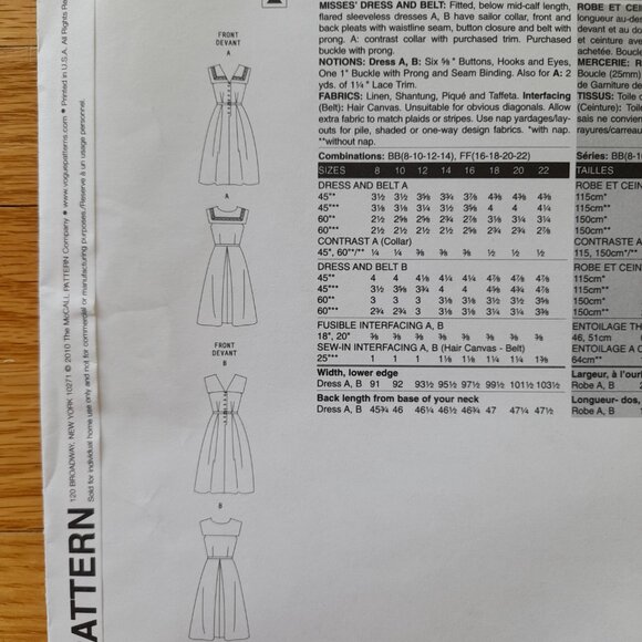 Vintage Vogue Dress Sewing Pattern 1171 Size 8-14 UNCUT Rockabilly Retro 1950s S - Picture 9 of 11